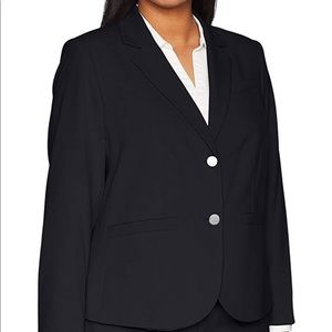 Calvin Klein Women's Plus Size 18W Black Blazer